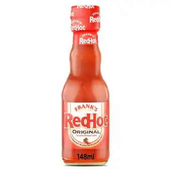 Tesco Frank's RedHot Original Cayenne Pepper Hot Sauce 148ml offer