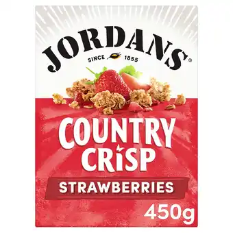Tesco Jordans Country Crisp Strawberries Cereal 450g offer