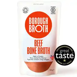 Tesco Borough Broth Grass-Fed Organic Beef Bone Broth 324g offer