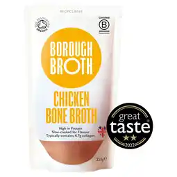 Tesco Borough Broth Free-Range Organic Chicken Bone Broth 324g offer