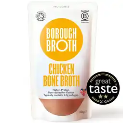Tesco Borough Broth Free-Range Organic Chicken Bone Broth 324g offer