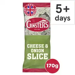 Tesco Ginsters Cheddar & Onion Slice 170G offer