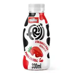 Tesco Muller Frijj Strawberry Milkshake 330ml offer