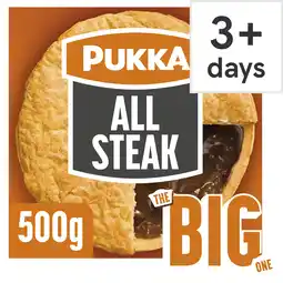 Tesco Pukka The Big One All Steak Pie offer