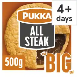 Tesco Pukka The Big One All Steak Pie offer
