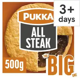 Tesco Pukka The Big One All Steak Pie offer