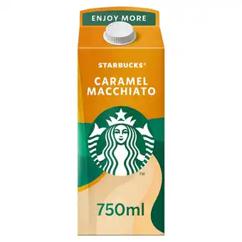Tesco Starbucks Caramel Macchiato Chilled Coffee 750ml offer