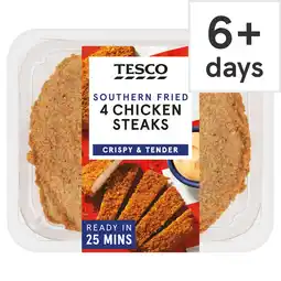 Tesco Tesco Southern Fried Chicken Steaks 4 Pack 505g offer