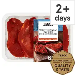 Tesco Tesco Mediterranean Pork Loin Steaks 600G offer