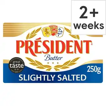 Tesco President Slightly Salted Butter 250G offer