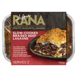 Tesco La Famiglia Rana Slow Cooked Braised Beef Lasagne 700g offer