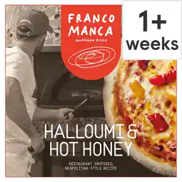 Tesco Franco Manca Halloumi & Hot Honey Pizza 485g offer
