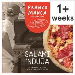 Tesco Franco Manca Salami & 'Nduja Pizza 452g offer
