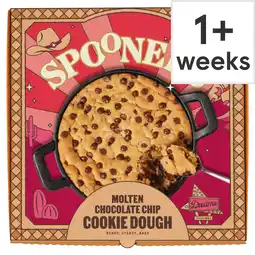 Tesco Spooners Molten Chocolate Chip Cookie Dough Dessert 250g offer
