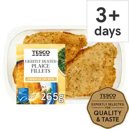 Tesco Tesco Lightly Dusted Plaice Fillets 265G offer