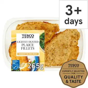 Tesco Tesco Lightly Dusted Plaice Fillets 265G offer