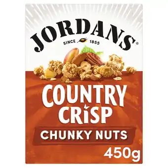 Tesco Jordans Country Crisp Chunky Nut Cereal 450g offer