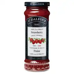 Tesco St Dalfour Strawberry Fruit Spread 284G offer