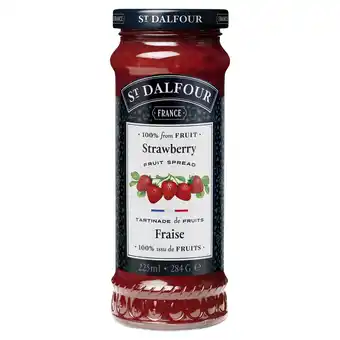 Tesco St Dalfour Strawberry Fruit Spread 284G offer