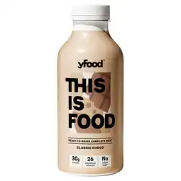 Tesco Yfood Ready-To-Drink Complete Meal - Classic Choco 500ml offer
