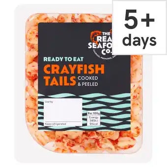 Tesco The Real Seafood Co. Crayfish Tails Ready To Eat 100G offer