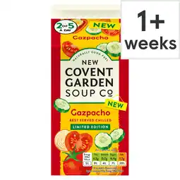 Tesco New Covent Garden Soup Co. Gazpacho Soup 560g offer