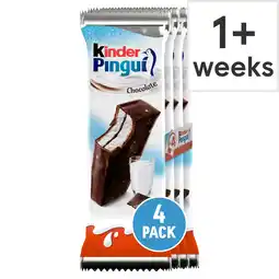 Tesco Ferrero Kinder Pingui 4 X 30G offer
