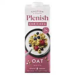 Tesco Plenish Enriched Oat Drink with added Vitamins & Calcium 1L offer