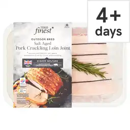 Tesco Tesco Finest Salt-Aged Pork Crackling Loin Joint offer