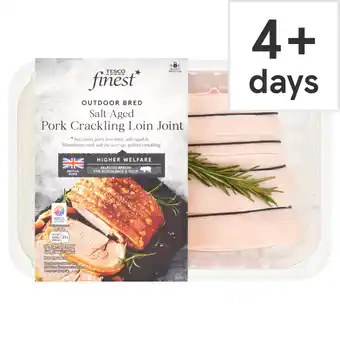 Tesco Tesco Finest Salt-Aged Pork Crackling Loin Joint offer