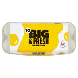 Tesco Big & Fresh 10 Large Barn Eggs offer