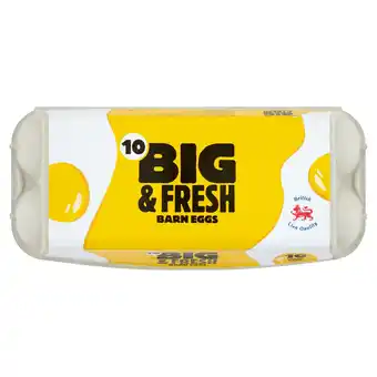 Tesco Big & Fresh 10 Large Barn Eggs offer