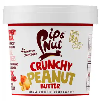 Tesco Pip & Nut Crunchy Peanut Butter 1Kg offer