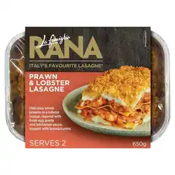 Tesco La Famiglia Rana Prawn & Lobster Lasagne 650g offer