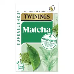 Tesco Twinings Sprbds Super Green Matcha 20 Teabags 40G offer