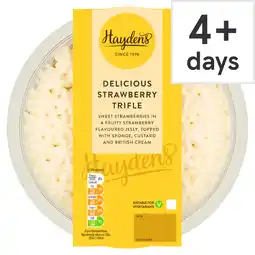 Tesco Hayden's Strawberry Trifle Dessert 472g offer
