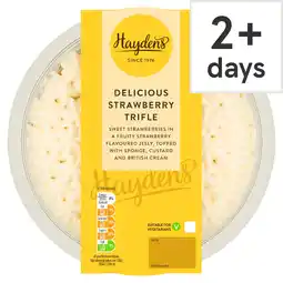 Tesco Hayden's Strawberry Trifle Dessert 472g offer