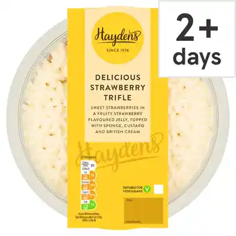 Tesco Hayden's Strawberry Trifle Dessert 472g offer