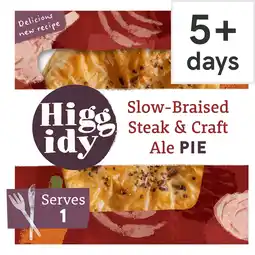 Tesco Higgidy Slow-Braised Steak & Craft Ale Pie 200g offer