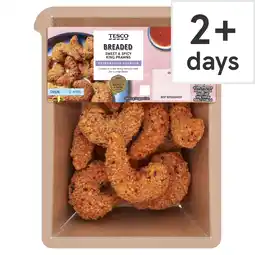 Tesco Tesco Breaded Sweet & Spicy King Prawns 200g offer