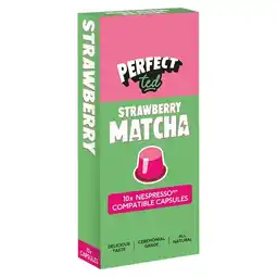 Tesco PerfectTed Matcha Nespresso Pods Strawberry 10x5g offer