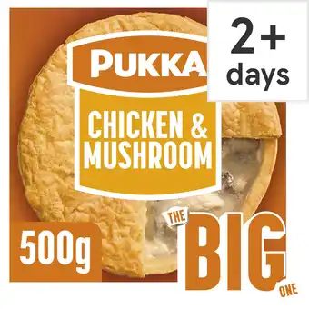 Tesco Pukka The Big One Chicken and Mushroom Pie offer