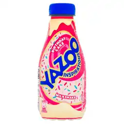 Tesco Yazoo Inspirations Birthday Cake Milkshake 300ml offer