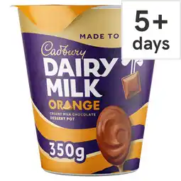 Tesco Cadbury Dairy Milk Big Orange Pots Of Joy 350G offer