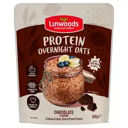 Tesco Linwoods Protein Overnight Oats Chocolate Flavour 300g offer