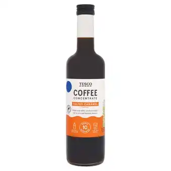 Tesco TESCO SALTED CARAMEL FLAVOUR COFFEE CONCENTRATE 500ML offer