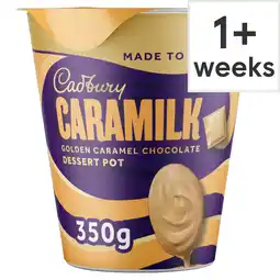 Tesco Cadbury Caramilk Golden Caramel Chocolate Dessert Pot 350g offer