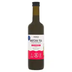 Tesco TESCO STRAWBERRY FLAVOUR MATCHA CONCENTRATE 500ML offer