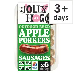 Tesco Jolly Hog 6 Pork & Bramley Apple Sausages 400G offer