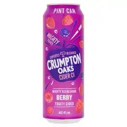 Tesco Crumpton Oaks Berry Fruity Cider 568ml offer